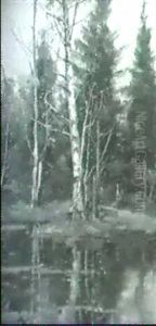 Stiller Waldweiher by Yuliy Yulevich (Julius) Klever