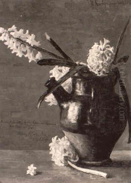 Hyacinths In A Pitcher - view 1