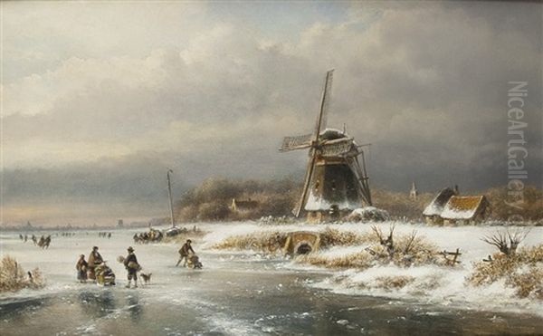 Den Haag Winterabend In Holland - view 1