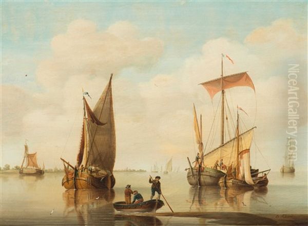 Ships On The Coast On Calm Water - view 1