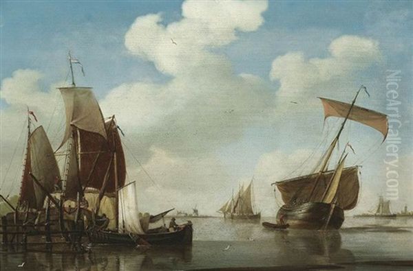 Aufliegende Boote An Der Hollandischen Kuste - view 1