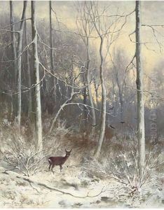 The First Fall Of Snow by Hendrik Klijn