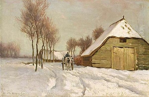 A Peasant In A Winter Landscape - view 1
