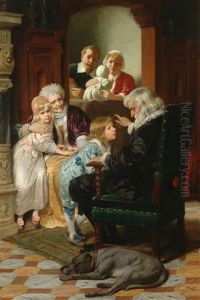 Grandparents' Visit by Eugen Johann Georg Klimsch