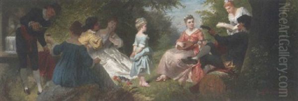 Musizierende Gesellschaft Im Park - view 1