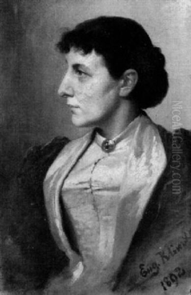 Portrait Einer Dame Im Samtjackett Mit Seidenrevers - view 1
