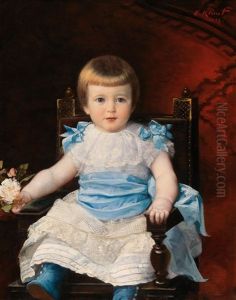 Portrait Of A Little Girl Sitting Portrait Of A Little Girl Sitting