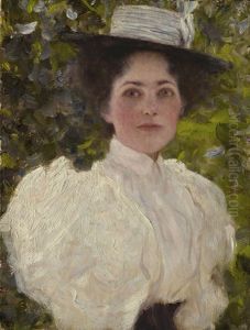 Madchen Im Grunen (girl In The Foliage) by Gustav Klimt