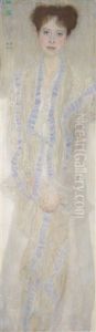Bildnis Gertrud Loew (gertha Felsovanyi) (portrait Of Gertrud Loew - Gertha Felsovanyi) by Gustav Klimt