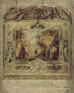 Entwurf Zu Einem Theatervorhang by Gustav Klimt