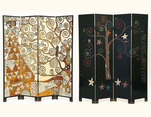 Attente (on 4 Panels) by Gustav Klimt