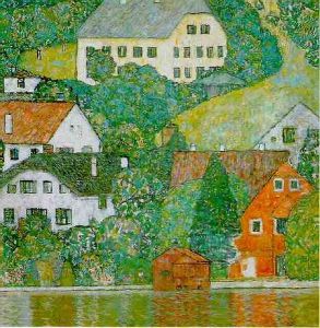 Houses At Unterach On The Attersee