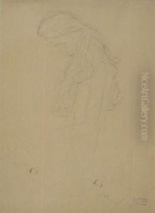 Frauenkopf Im Profil by Gustav Klimt