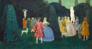 Courtly Party In A Park Courtly Party In A Park