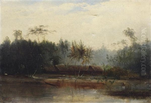 Village Africain Au Bord Du Fleuve - view 1