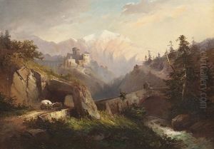 Berglandschaft by Fritz Klingelhoefer