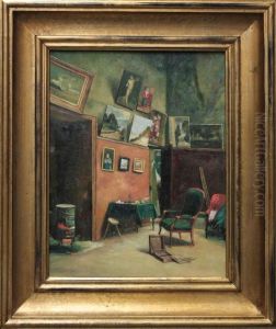 Studio In The Rue De Furstenberg,unsigned