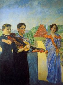 Drei Frauen Im Weinberg by Max Klinger
