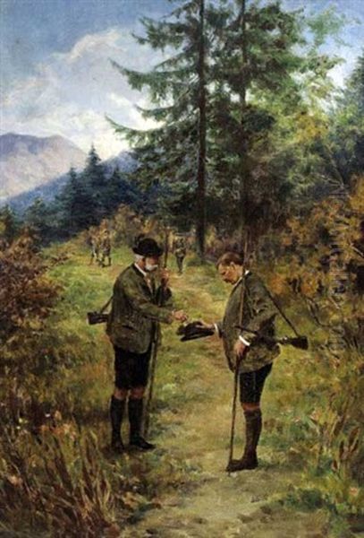 Kaiser Franz Joseph I. Mit Dem Hofjagdleiter Leo Von Titz - view 1
