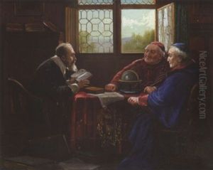 Gelehrtenrunde by Hermann Klingsboegl