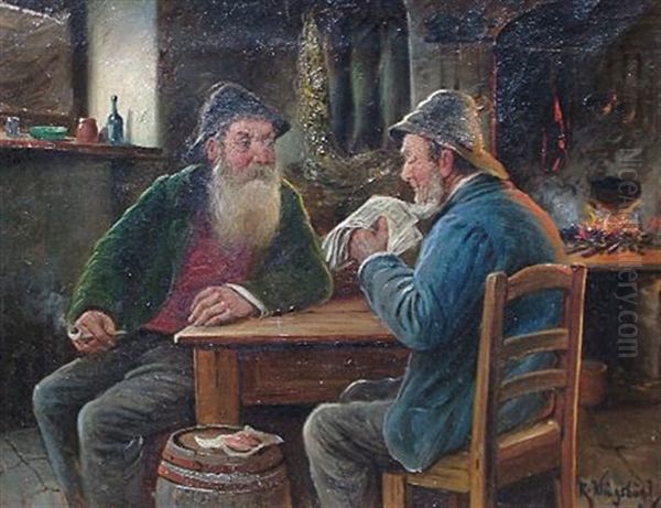 Reading The News; Mending The Nets; Pair) - view 1