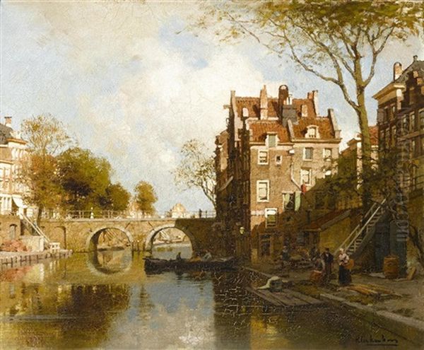 A Dutch Canal Scene - view 1