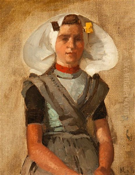 Woman In Regional Dress From Zeeland - view 1
