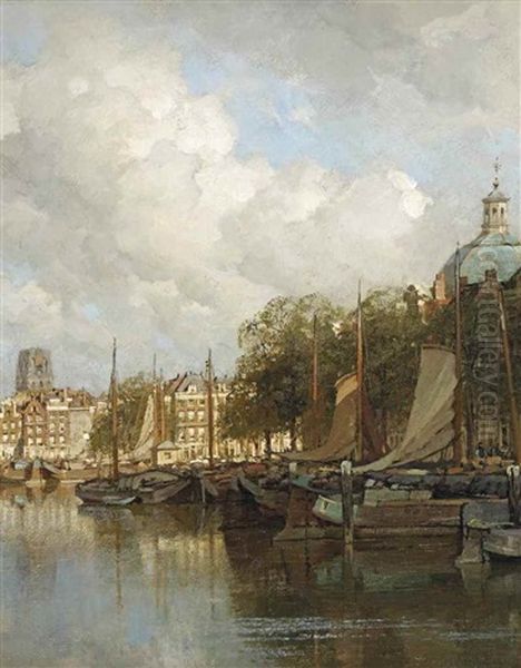 A View Of The Leuvehaven With The Laurenskerk In The Distance, Rotterdam - view 1