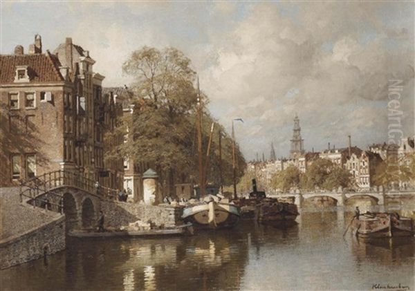 A View On The Amstel, With The Blauwbrug And The Zuiderkerk, Amsterdam - view 1