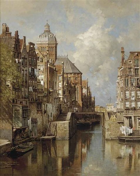 A View Of The Oudezijdskolk And The St. Nicolaaskerk In Amsterdam - view 1