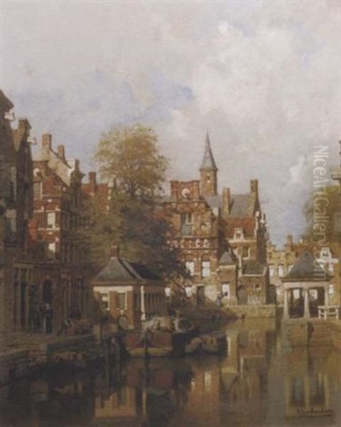 De Visbanken Aan De Lage Gouwe Te Gouda: View Of Gouda - view 1