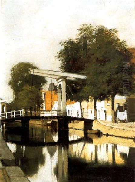 Burgwal Met De Hageburg Te Haarlem - view 1