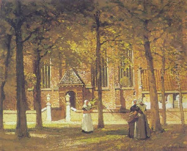 Women In Front Of A Church, Zeeland - view 1