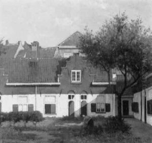 The Courtyard Of An Almshouse