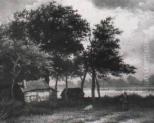 Boerderij Tussen De Bomen by Johannes Christiaan Karel Klinkenberg