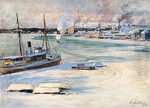 Vy Mot Kungsholmen Fran Riddarholmen by Hilma af Klint