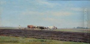 Plowing by Mikhail Konstantinovich Klodt