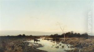 Paysage Aux Biches by Mikhail Konstantinovich Klodt