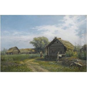 Farmhouse by Baron Mikhail Petrovich Klodt von Jurgensburg