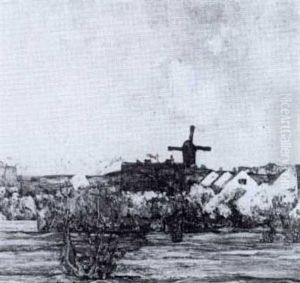 A View Of A Village by Hans Klohss