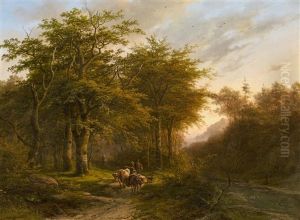 Waldlandschaft Mit Viehzug