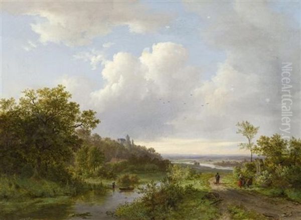 Sommerliche Flusslandschaft - view 1