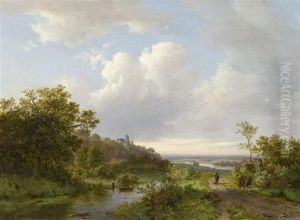 Sommerliche Flusslandschaft Sommerliche Flusslandschaft