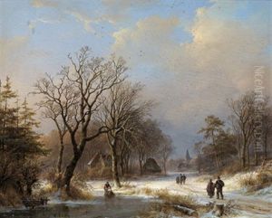 Ein Wintertag by Johann Bernard Klombeck