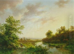 Weite Bewaldete Landschaft by Johann Bernard Klombeck