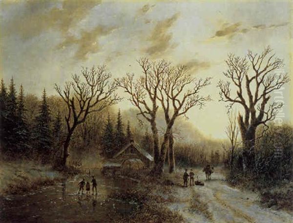 Winterliche Waldlandschaft - view 1