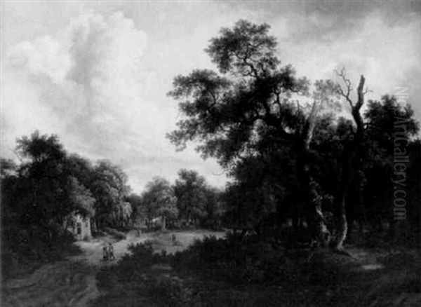 Landschaft Mit Machtigen Eichen - view 1