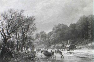 Eisvergn_gen Auf Dem Kermesdael In Kleve by Johann Bernard Klombeck