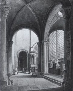 Kircheninterieur by Friedrich Wilhelm Klose