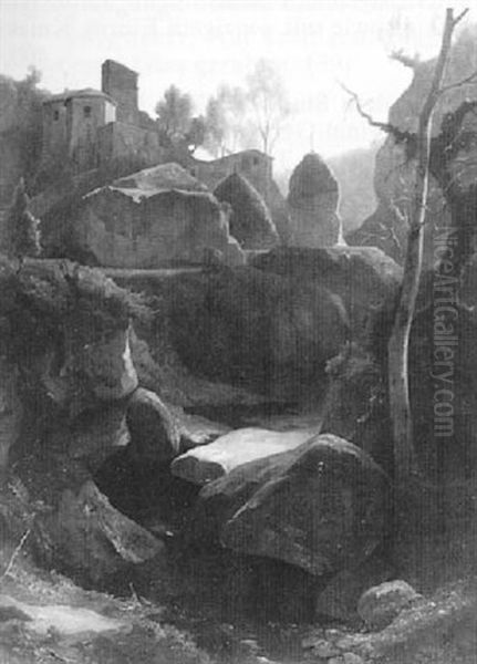 Gehoft Bei Olevano - view 1